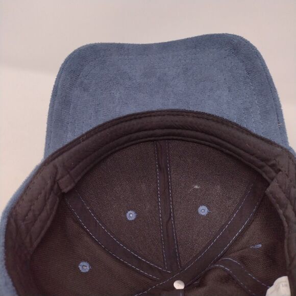 Unbranded Snapback Hat Blue OSFA Adjustable Vented Holes 6 Panel Blank - Picture 7 of 8